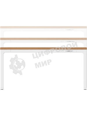 Стол компьютерный Cactus CS-ET-WWD столешница МДФ, белый дуб молочный каркас белый