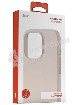 Чехол (клип-кейс) uBear для Apple iPhone 13 Pro Touch Case светло-розовый (CS105LR61PTH-I21)