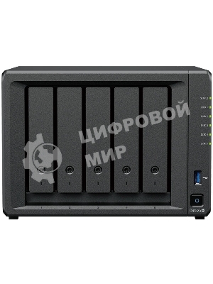 СХД настольное исполнение Synology 5BAY NO HDD USB3 DS1525+