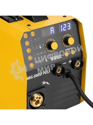 Аппарат инвертор. полуавтомат. cварки Denzel IMIG-200SP Pulse, 200 А, ПВ 60%, катушка 5 кг