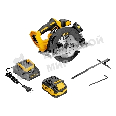 Пила циркулярная аккумуляторная бесщет. Denzel CCSH-BL-20-185, 185 мм, Li-Ion, 20 В