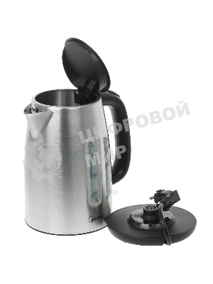 Чайник электрический Midea MK-8028 1.7 л, 2200 Вт, серебристый (корпус: нержавеющая сталь)