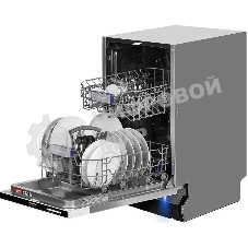 Встраиваемая посудомоечная машина Maunfeld MLP-082D Light Beam, серебристый, 44.8 см, 9 компл., 49 дБ, класс A++