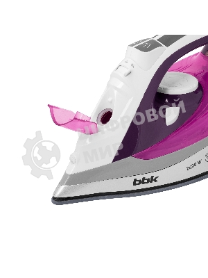 Утюг BBK ISE-2409 фиолетовый, 2400 Вт, 40 г/мин, 140 г/мин, 360 мл