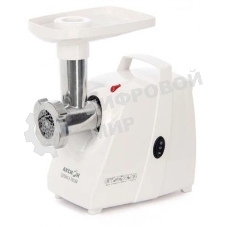Мясорубка электрическая Аксион М33.01 белый, 1500 Вт, 1.7 кг/мин, реверс, защита от перегрузки, насадки - 3