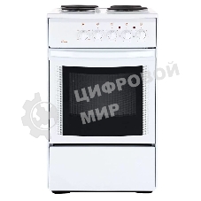 Плита электрическая Flama AE 1403 W белый, конфорок 4 шт, духовка 50 л, 50 см x 85 см x 60 см