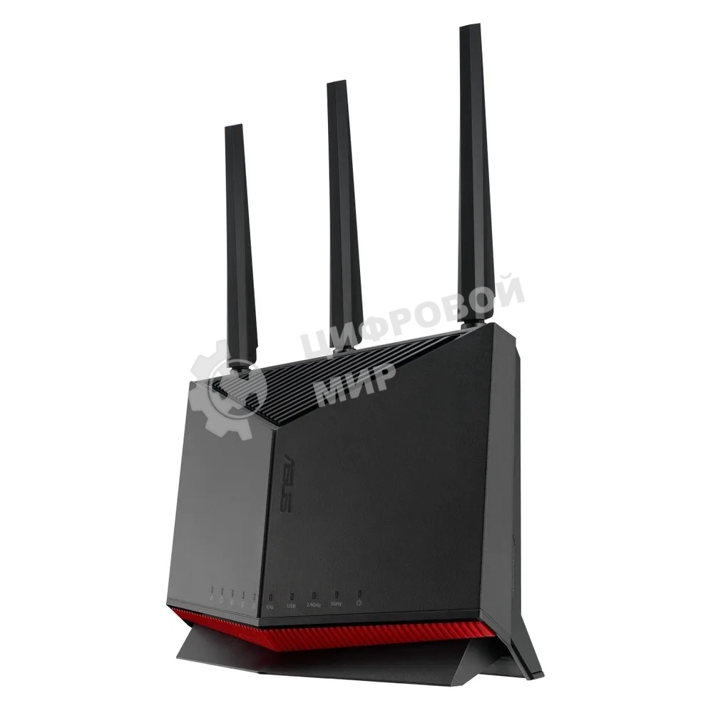 Маршрутизатор ASUS RT-BE86U, черный/красный, 90IG08W0-MO9A0V