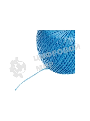 Шпагат полипропиленовый Сибртех 1200 текс, 1,7 мм, L 400 м, синий