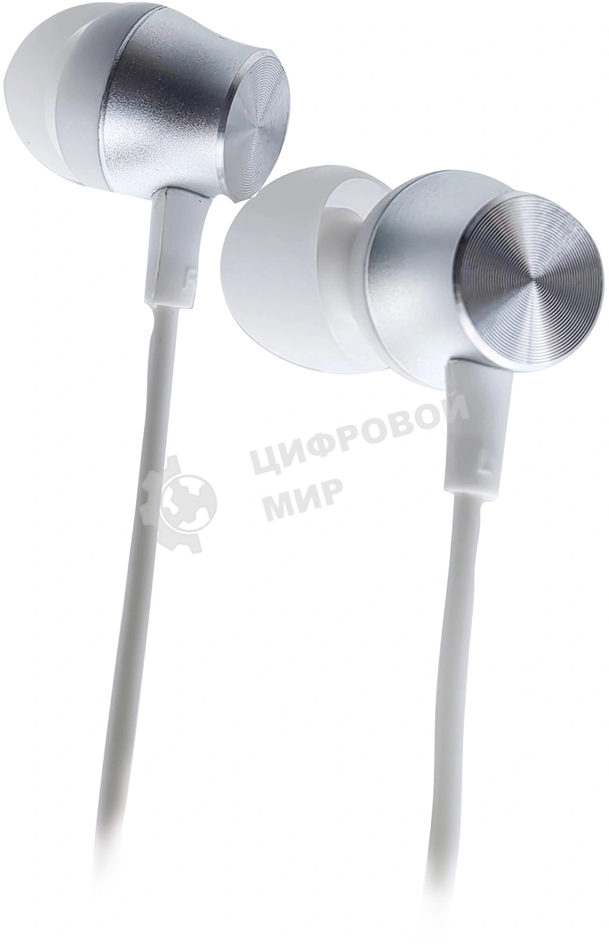 Проводные наушники Oklick HS-S-240 белый, внутриканальные, Jack 3.5 мм