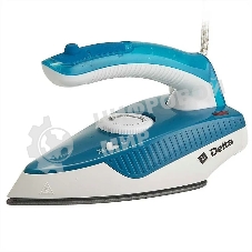 Утюг Delta DL-430Т белый/синий, 1000 Вт, 15 г/мин, 50 г/мин, 80 мл