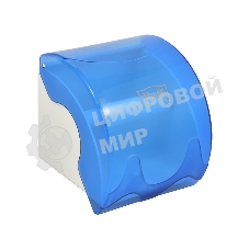 Диспенсер туалетной бумаги, малый Puff 7105, синий, пластиковый, 14,5х15,5х14,4 см