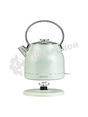 Чайник электрический Galaxy Line GL 0333, мятный, металл, 2200 Вт, 1,5 л
