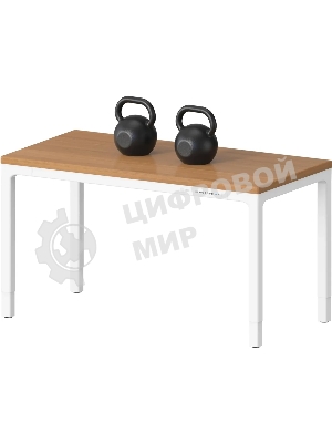 Стол компьютерный Cactus CS-ET-WWD столешница МДФ, белый дуб молочный каркас белый