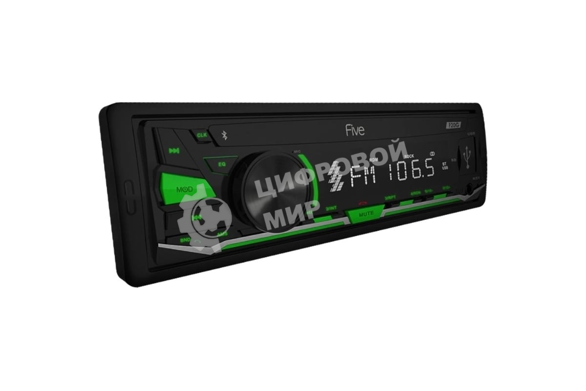 Автомагнитола FIVE F-20G зеленый