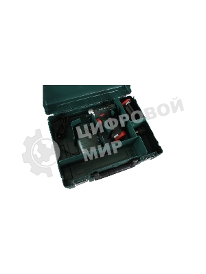 Дрель-шуруповерт Metabo PowerMaxx BS 600080500, 12 В, 2 Ач, 34 Нм, щеточный