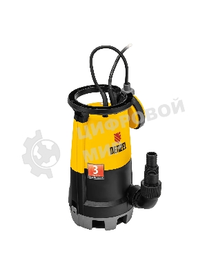 Дренажный насос Denzel DP-450S для чистой и грязной воды, 450 Вт, напор 6 м, 12000 л/ч