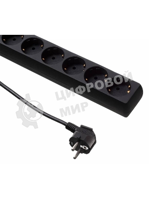 Сетевой фильтр Buro 600SH-16-5-B 5 м, 6 розеток, черный, коробка