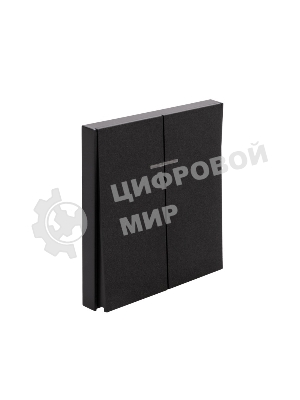 Выключатель Kranz STRONG 2 кл с подсветкой 10А с/у антрацит