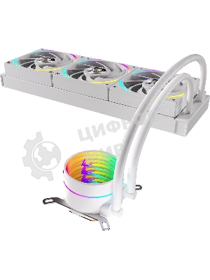 Система жидкостного охлаждения Formula Oasis L360 ARGb белый 120мм алюминий+медь 2000rpm 27db 4-pin 360W