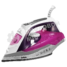 Утюг BBK ISE-2409 фиолетовый, 2400 Вт, 40 г/мин, 140 г/мин, 360 мл