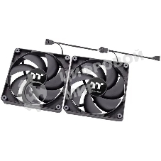 Комплект вентиляторов для корпуса Thermaltake CT120 (2 шт.) черный, 120 мм, 2000 об/мин, 25.8 дБ, 4 pin