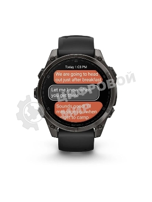 Смарт-часы Garmin Fenix 8 AMOLED Sapphire угольно-черный DLC, черный 47мм