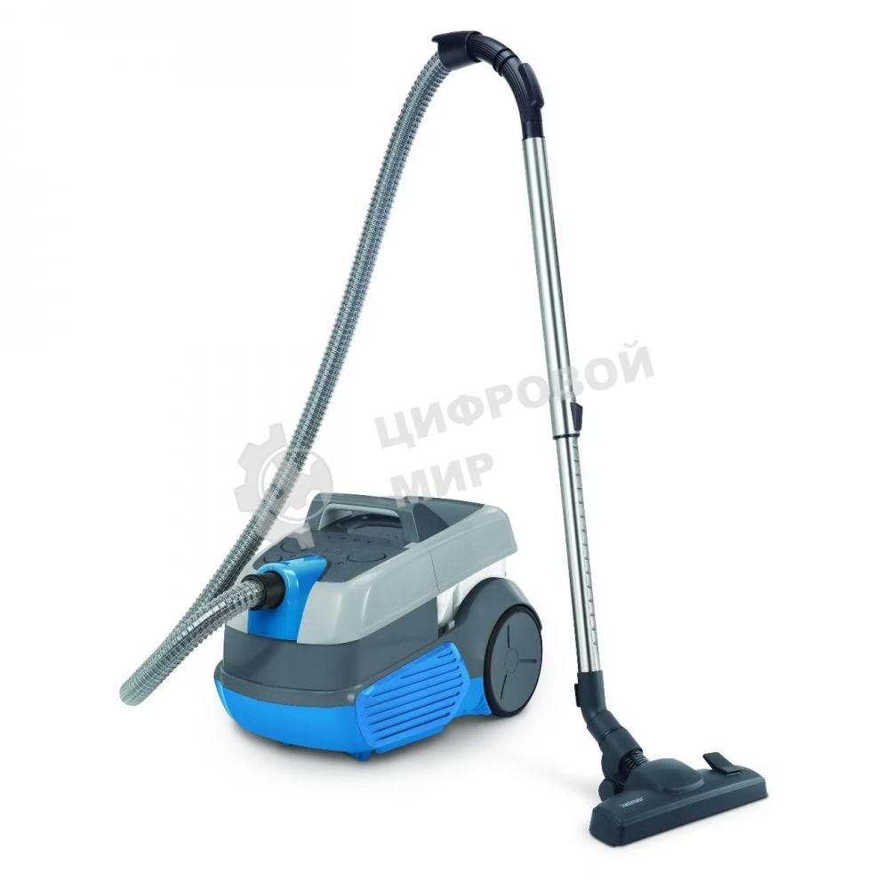 Пылесос Zelmer ZVC9130M W&D AQUALEON голубой/белый, 2100 Вт, уборка сухая/влажная