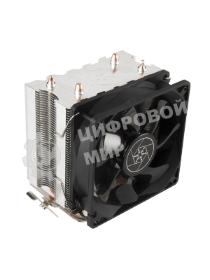 Кулер универсальный Silverstone SST-KR03 Kryton CPU Cooler, low noise, silent hydraulic bearing 92мм blue LED fan, universal Socket compatibility