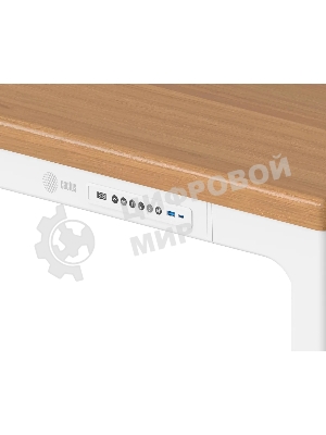 Стол компьютерный Cactus CS-ET-WWD столешница МДФ, белый дуб молочный каркас белый