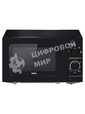 Микроволновая печь BBK 20MWS-717M/B черный, 20 л, 700 Вт, переключатели - поворотный механизм