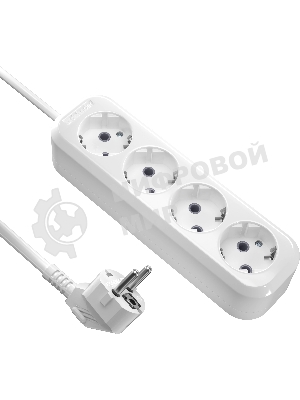 Удлинитель с заземлением Defender R340 16 А, 3 м, заземление