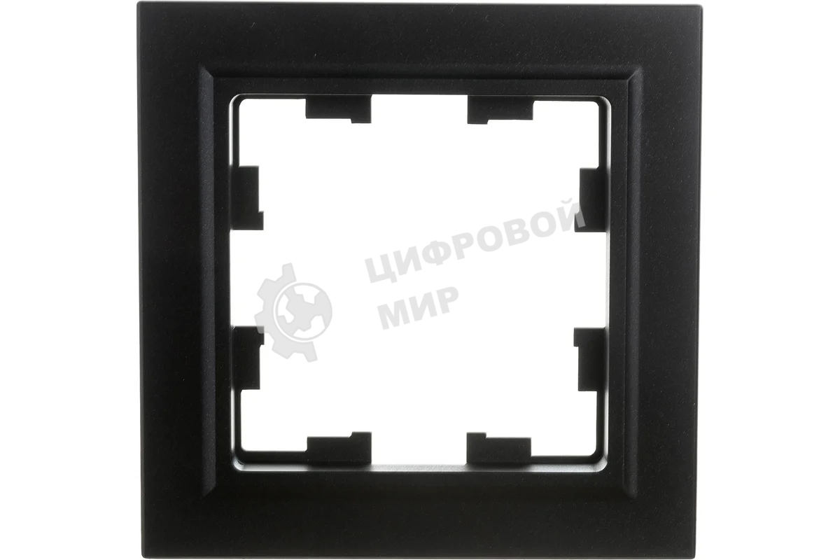 Рамка 1-мест. IEK BRITE РУ-1-БрЧ черный