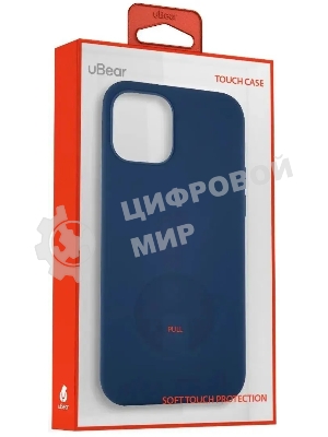 Чехол (клип-кейс) UBEAR Touch Case, для Apple iPhone 12 mini, темно-синий cs61db54th-i20