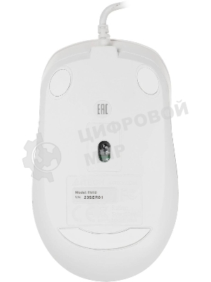 Мышь проводная A4Tech Fstyler FM10 белый/серый, 1600 dpi, USB, кнопки - 4