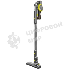 Пылесос вертикальный BRAYER BR4262 черный/желтый, питание от аккумулятора, 180 Вт, уборка сухая, пылесборник 1 л