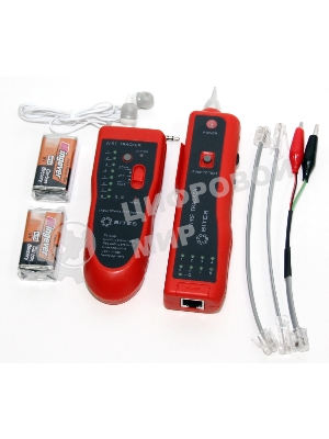 Тестер-трассоискатель кабеля 5bites LY-CT025 для RJ45/11/12, генератор тонального сигнала