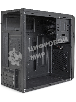 Компьютерный корпус Minitower ExeGate BA-309U2-UNS400 (mATX, БП UNS400 с вент. 12см, 1хUSB+2хUSB 3.0, HD аудио, черный)