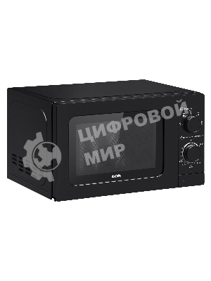 Микроволновая печь BBK 20MWS-717M/B черный, 20 л, 700 Вт, переключатели - поворотный механизм