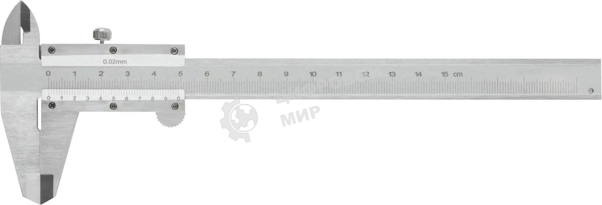 Штангенциркуль нониусный FIT 19840 серебристый пластиковый футляр