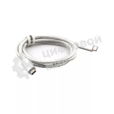 Кабель USB 3.1 Type Cm -- Cm IC 5А 10Gbs длина 1M, Telecom TC420S серебряный