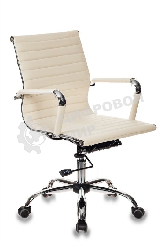 Кресло Бюрократ CH-883-LOW/IVORY слоновая кость, экокожа