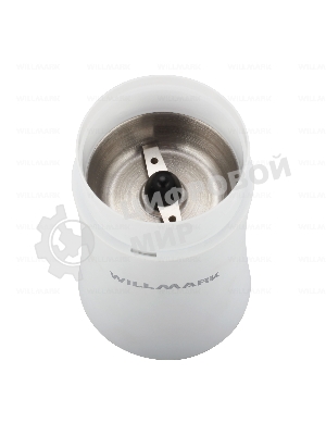 Кофемолка Willmark WCG-274 200 Вт, 100г., прозрачная крышка, ротационный нож, белый