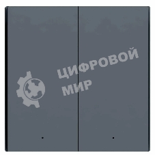 Выключатель двухклавишный без нейтрали Aqara Smart Wall Switch H1 EU (WS-EUK02 graphite) 