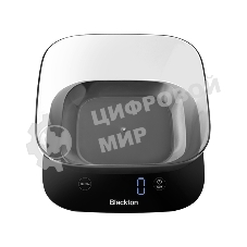 Весы кухонные Blackton Bt KS113 черный, тип управления: сенсорное, дисплей LED, количество высокочувствительных датчиков: 4, выбор единиц измерения: грамм, фунт, унция, миллилитр, интервал измерения: 1 г, максимальный вес: 10 кг, функция вычета веса тары, индикация перегрузки, индикатор замены батарейки, автоматическое и ручное отключение, автообнуление, материал корпусаластик, нескользящие ножки, источник питания: 3 х AAA, номинальное напряжение: 4.5 В