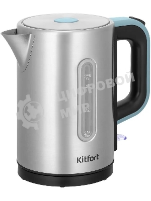 Чайник электрический Kitfort КТ-8703 1.7л. 2200Вт нержавеющая сталь/черный корпус: нерж.сталь/пластик