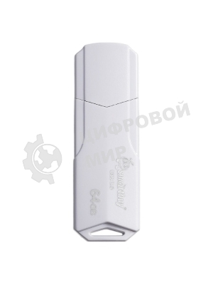 Флешка USB Smartbuy CLUE white (SB64GbCLU-W3), 64Gb, USB 3.0, R/W 70/25, белый