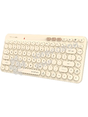Клавиатура беспроводная A4Tech Fstyler FBK36C AS, USB, Bluetooth/Радиоканал, бежевый