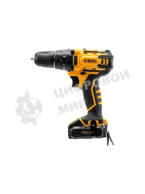Дрель-шуруповерт аккумуляторная Denzel CDL-12-02BM, 12В, 2 АКБ