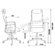 Кресло Бюрократ KB-9N/BLACK TW-01 TW-11 черный, сетка