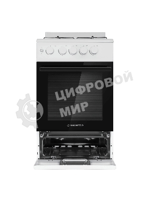 Плита газовая Maunfeld MGC50GEW08 белый, конфорок 4 шт, духовка 59 л, 50 см x 88 см x 65 см